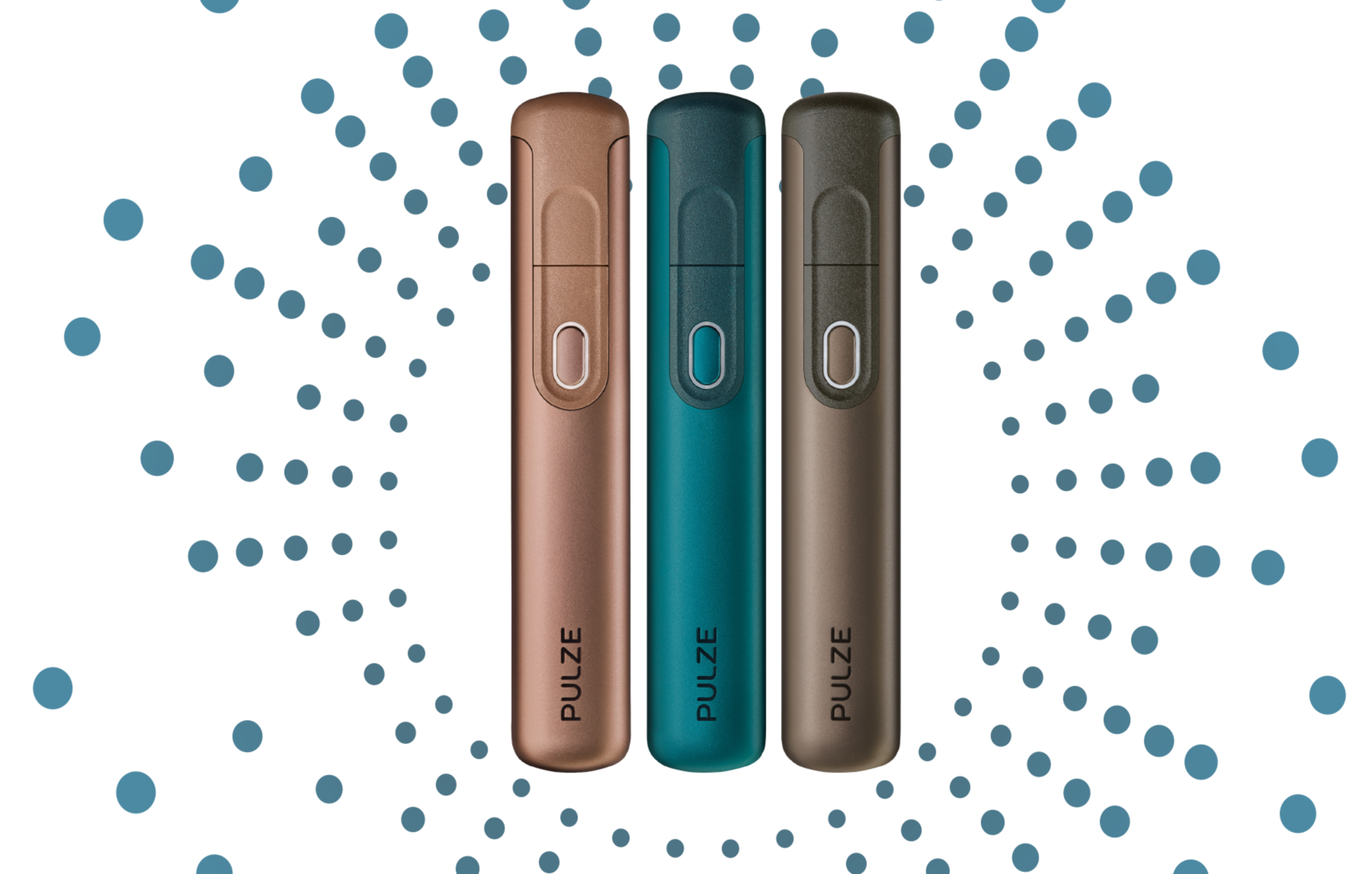 Pulze devices in 3 different colours